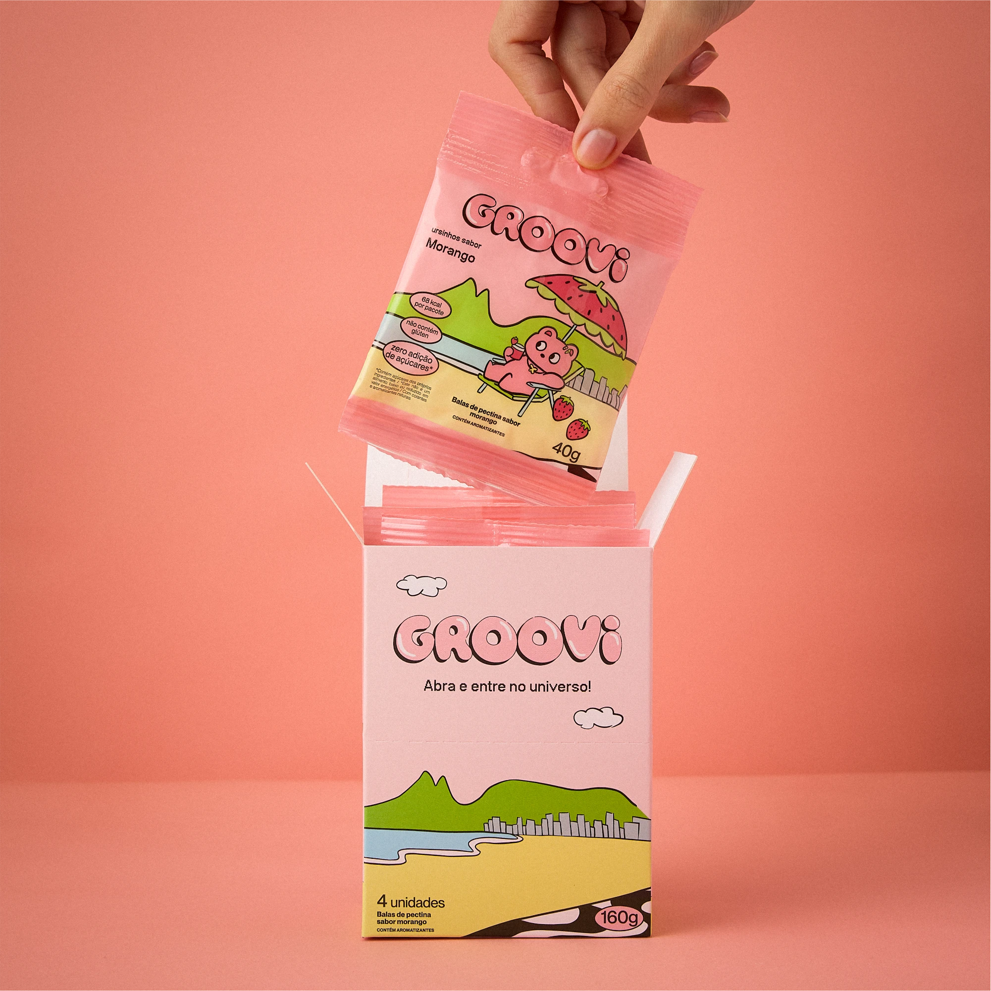 Caixa GROOVI Morango