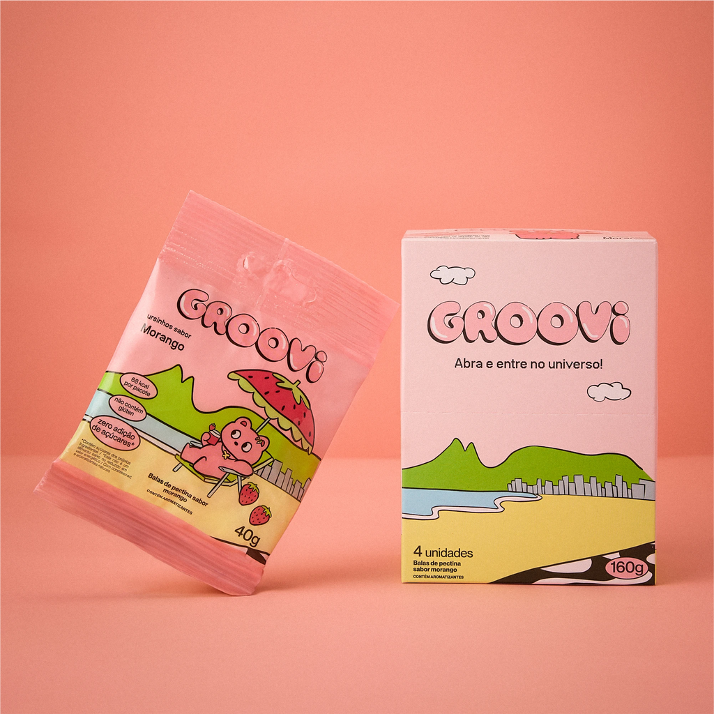 Caixa GROOVI Morango