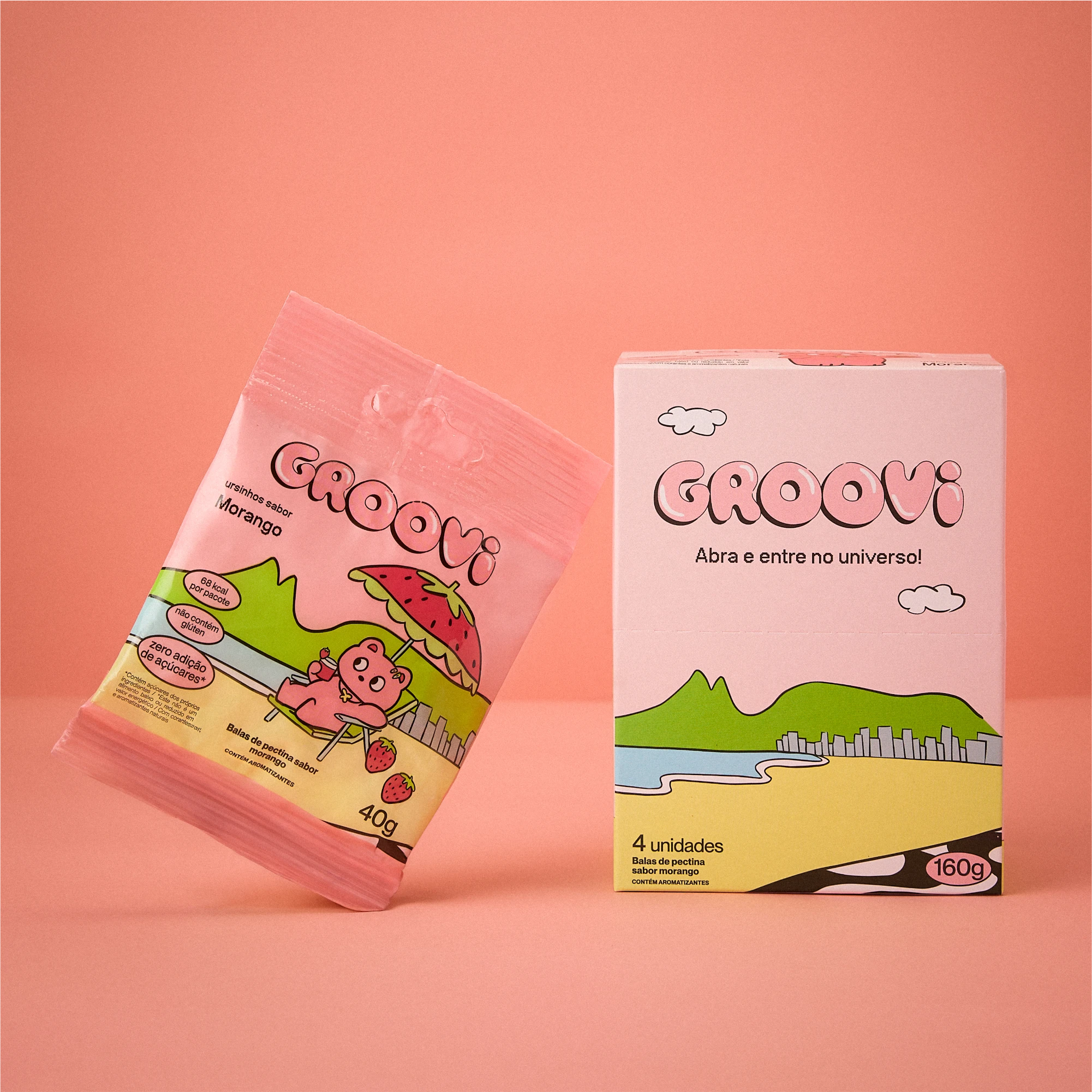 Caixa GROOVI Morango