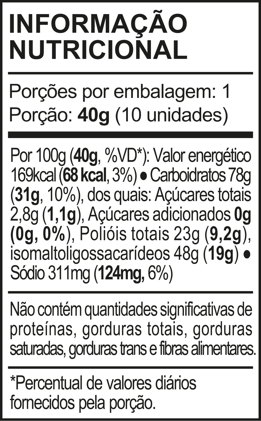 Tabela nutricional